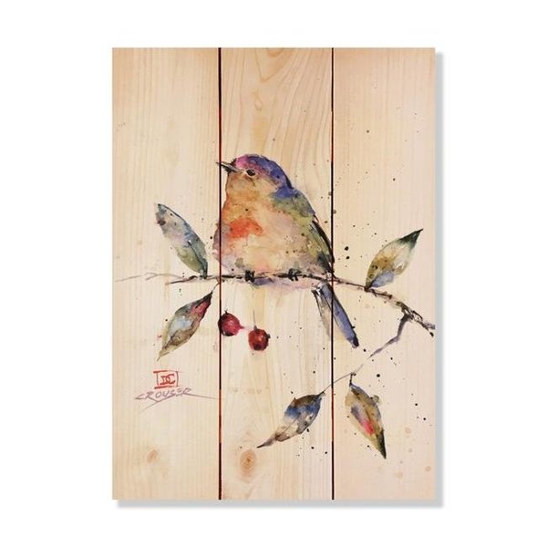 Wile E. Wood Wile E. Wood DCBAB-1115 11 x 15 in. Crousers Birds & Berries Wood Art DCBAB-1115